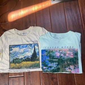 Famous painting t-shirts